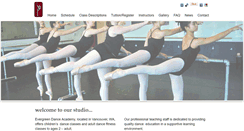 Desktop Screenshot of evergreendanceacademy.com